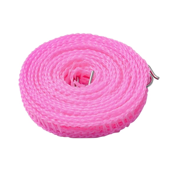 1 Roll Windproof Nylon Clothesline, Adjustable Clothes Drying Rope Travel Clothes Line Portable Laundry Line for Indoor Outdoor Camping Home Hotel