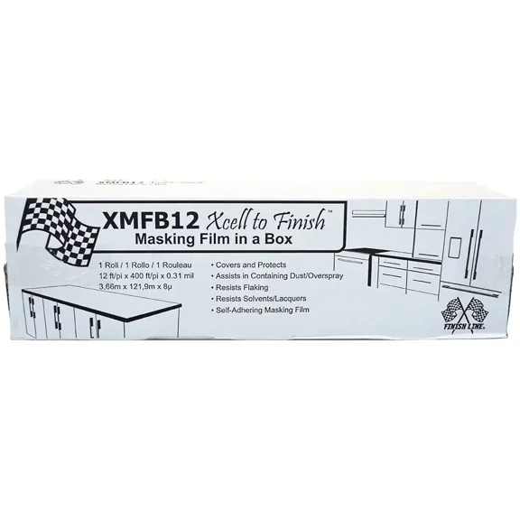 1-Roll of 12 x 400 IPS Industries XMFB12 Finish Line Painters Plastic