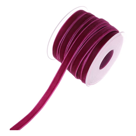 1 Roll 20 Yards Non-Elastic Decorative Ribbon for Wrapping, Clothing Accessories, Flocking Strap Band for Home and Store Use