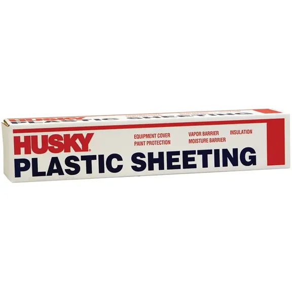 1-Roll of 20 x 200 Poly - America 220C Husky Clear 2-Mil Low Density Plastic Sheeting