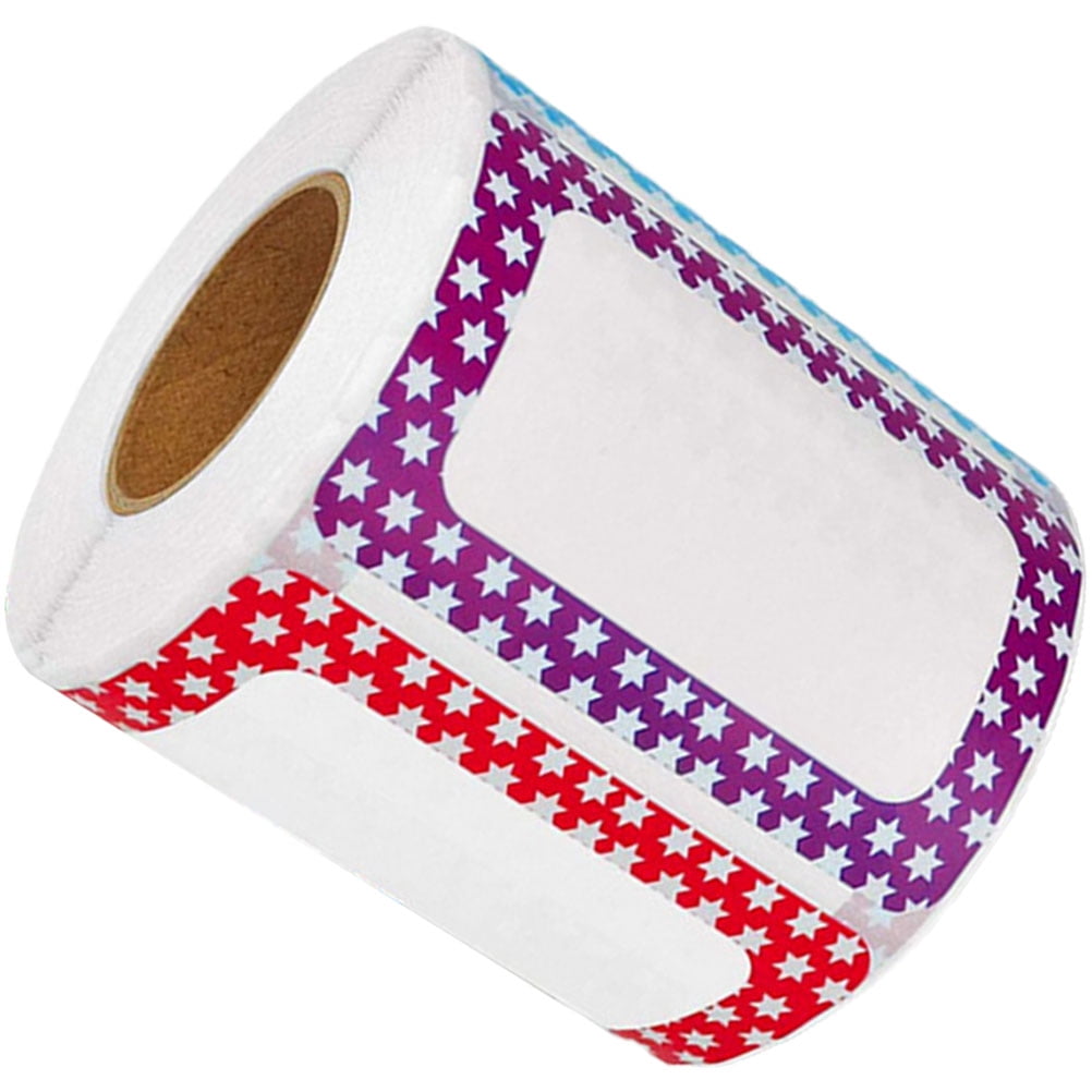 1 Roll of Adhesive Blank Stickers Sorting Sticker Name Label Decals ...