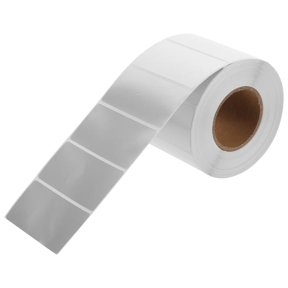 1 Roll Adhesive Thermal Labels for Home Use Durable Silver Sticker 0.5 inches x 100 feet