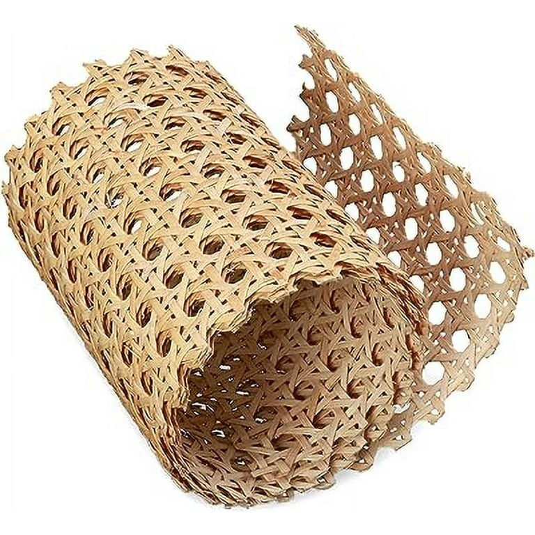 1 Roll of Cane Webbing Imitation Rattan Webbing for Caning Projects Furniture Woven Mesh Cane, Size: 100.00X35.00X0.10CM, Brown