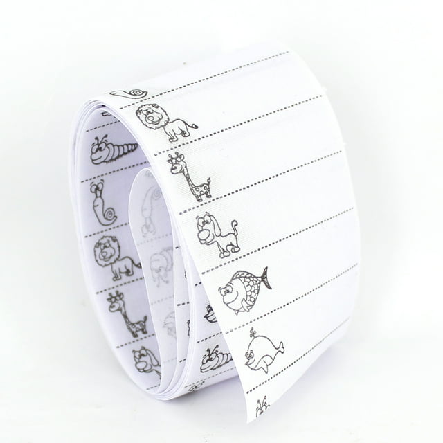 1 Roll of Cartoon Name Labels for Clothes DIY Iron On Name Tags