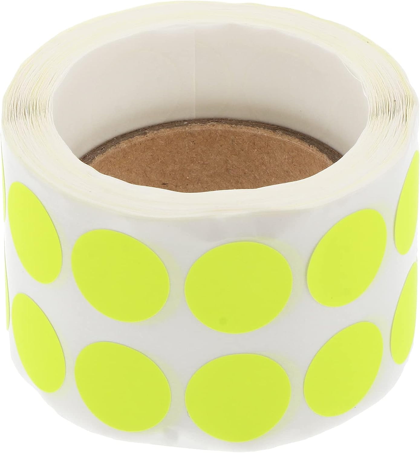 1 Roll of Fluorescent Dot Stickers Self Adhesive Stickers Round