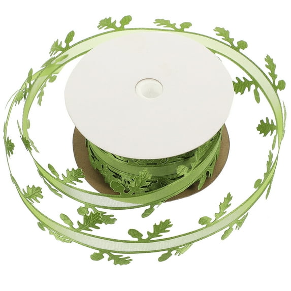 Ribbon Ribbons Leaf Gift Diy Wrapping Christmas Tree Trim Making Hair Clip Bow Fabric Crafts Headdress Bowknot