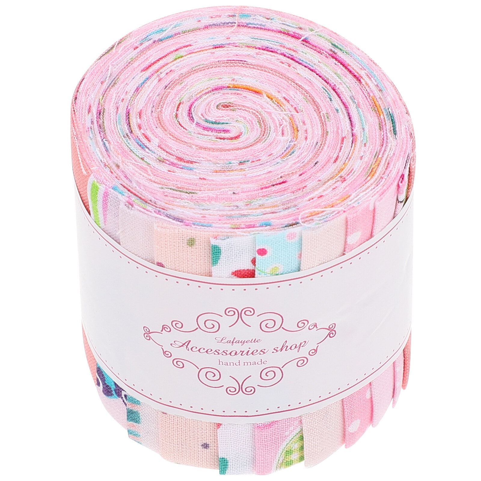 1 Roll of Long Fabric Strips Quilting Cotton Fabric Strips for Patchwork Craft DIY