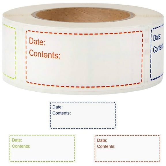 1 Roll of Multi-function Bottle Labels Blank Bottle Stickers Portable Label Stickers