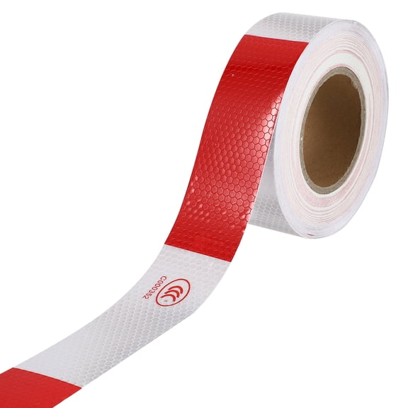 WORGEOUS Reflective Stickers Red PVC for Car Body Night Visibility 1 Roll 6x6in