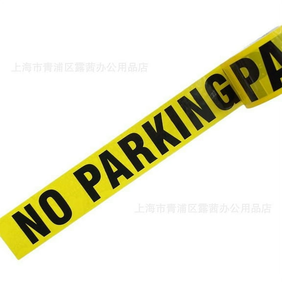 1 Roll of Warning Tape Adhesive Marking Tape No Parking Tape Multi-function Warning Tape