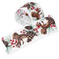 1 Roll of Wired Christmas Ribbon Christmas Tree Decor Ribbon Gift