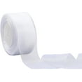 thumbnail image 1 of 1 Rolls 50 Yards 2 Inch White Organza Ribbon Sheer Thin Chiffon Trim Simple Decorative Tulle with Spool Fabric Ribbons for DIY Sewing Making Wedding Bouquets Decor Invitations DIY Craft Supply, 1 of 9