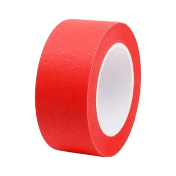 1 Rolls Masking Tape For Painting Decorating DIY Projects, Masking Painters Tape 0.39 Inch Wide For Wall Trimming Edges,Adhesive Painting Paint Tape Bulk for Painting, Crafting(Red)