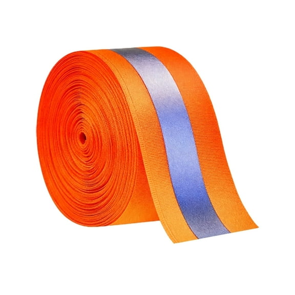 1 Roll 33ft Orange High Visibility 2" Sew On Reflective Tape, Warning Strip for Clothing, Bags,Raincoats and Safety Gear