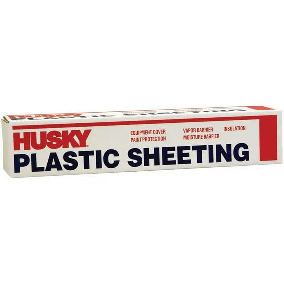 1-Roll of 8' 4" x 200' Poly-America 15100C Husky Clear 1.5-Mil Low Density Plastic Sheeting