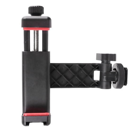 1. Rotating Phone Mount with Cold Shoe for DSLR Cameras, Adjustable Clamp for Smartphones & Live Streaming