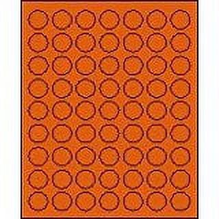 1" Round Brilliant Orange Labels for Laser Printers, Inkjet Printers or Copier Machines. (GLC100BO)