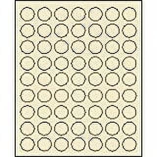 1" Round Pastel Buff Labels for Laser Printers, Inkjet Printers or Copier Machines. (GLC100PBF)