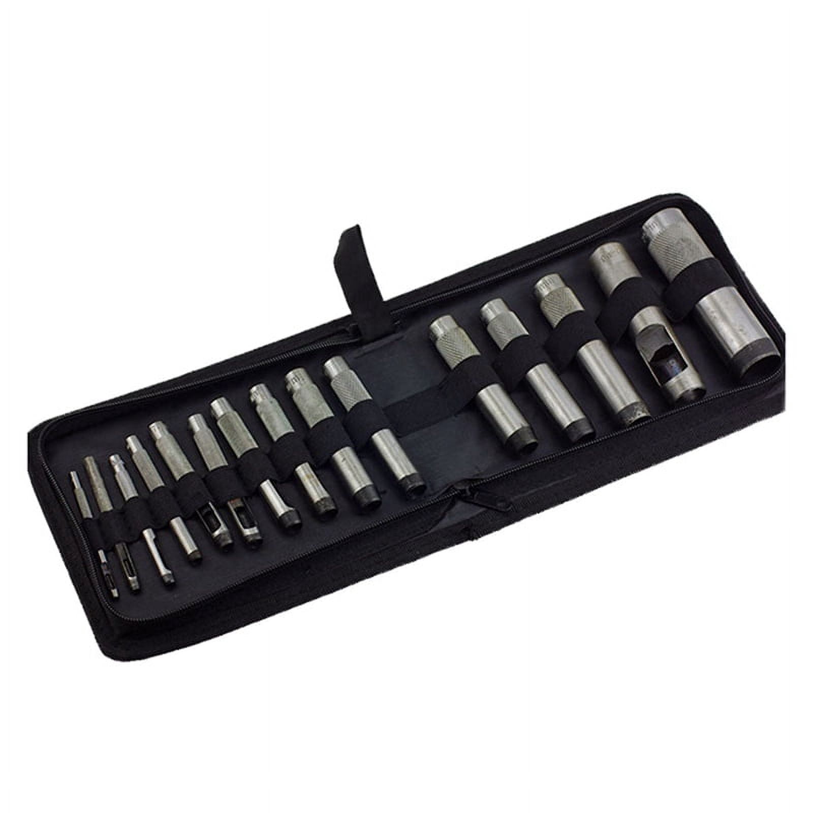 1 * Round punching belt punch set-Silver