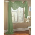 thumbnail image 1 of 1 SCARF WINDOW SHEER VOILE VALANCE HOME EVENT PARTY WEDDING DESIGN ELEGANT DECORATIVE SHEER VALANCE DÉCOR HOME ROOM TOPPER LONG (37" X 216 " SAGE), 1 of 1
