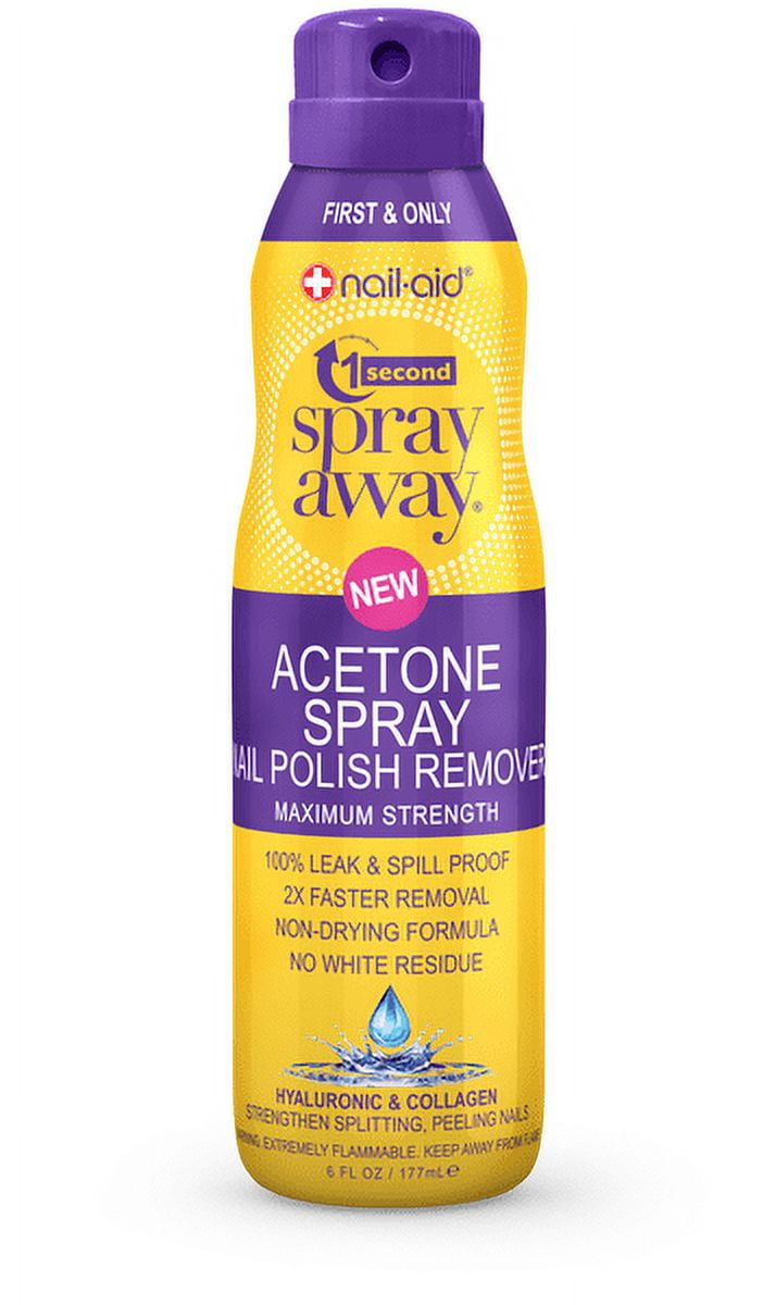 1 SECOND SPRAY AWAY ACETONE HYALURONIC & COLLAGEN