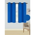 thumbnail image 1 of 1 SET 100% BLACKOUT INSULATE THERMAL SHORT PANELS WINDOW CURTAIN IN 36" 54" 63"L, 1 of 6