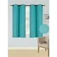 thumbnail image 1 of 1 SET 100% BLACKOUT INSULATE THERMAL SHORT PANELS WINDOW CURTAIN IN 36" 54" 63"L, 1 of 6