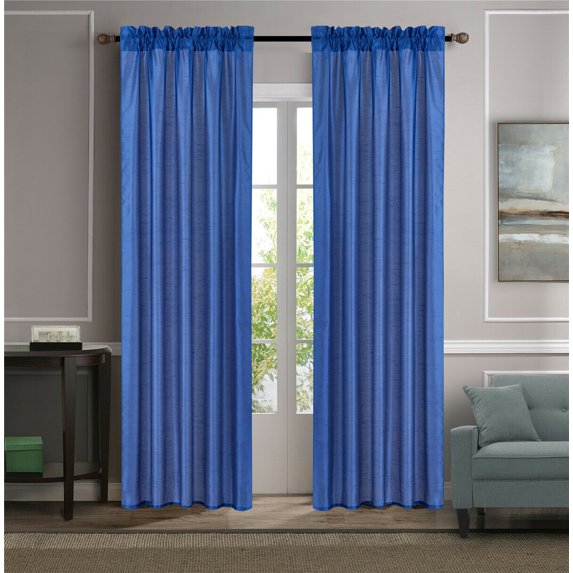 1 SET ROD POCKET MANY COLORS MIX MATCH WINDOW CURTAIN SHEER FAUX SILK