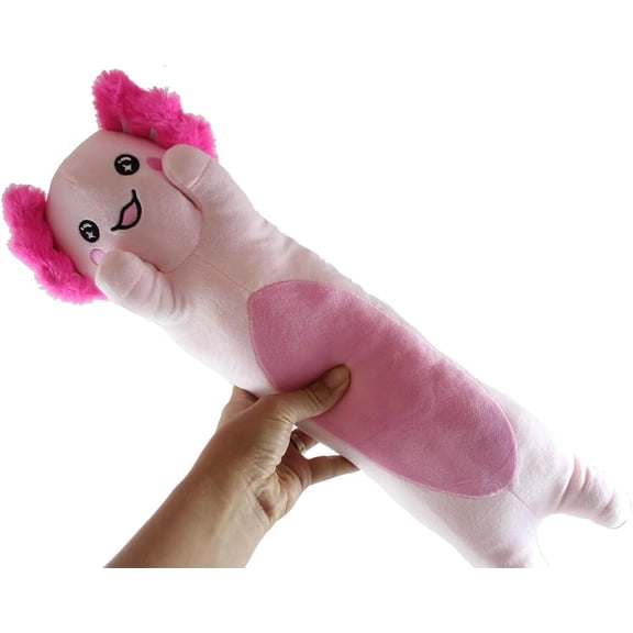 1 SMALL 20" Axolotl Plush Stuffed Animals- Adorable Walking Fish Toy - Plush Body Pillow - Soft Squishy Animal Plushie Stuffie