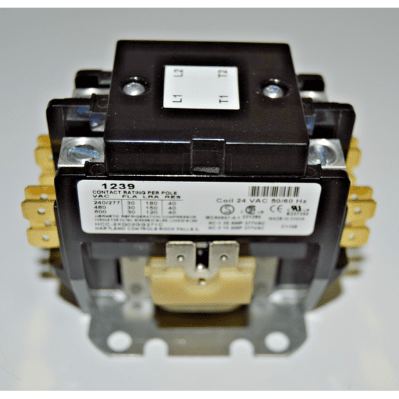 1-SOURCE 1239 S1-02432004000 Contactor 2-Pole, 30FLA 24V Coil 50/60HZ, NEW