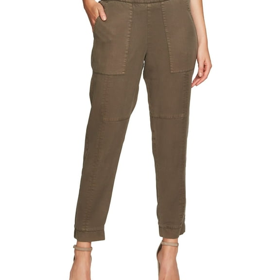 1. STATE $99 Womens New 1207 Green Cuffed Casual Pants M B+B