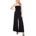 thumbnail image 1 of 1.STATE Women's Strapless Wide Leg Jumpsuit Swimsuit Black Size Medium, 1 of 3