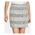thumbnail image 1 of 1. STATE Womens Black Zippered Fringed Mini Wear To Work Pencil Skirt 2, 1 of 2