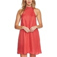thumbnail image 1 of 1.STATE Womens Coral Shift Drop Waist Dress, Pink, Medium, 1 of 2