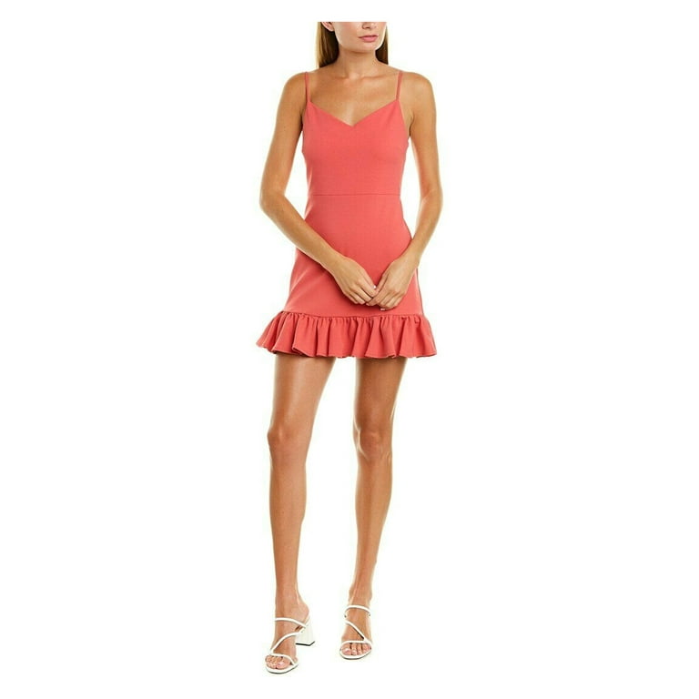 Short coral dress sales