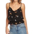 thumbnail image 1 of 1.STATE Womens Floral Cami Tank Top, Black, Large, 1 of 2