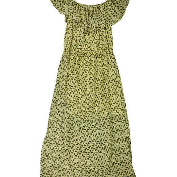 1.STATE Womens Floral Maxi Dress, Yellow, Medium