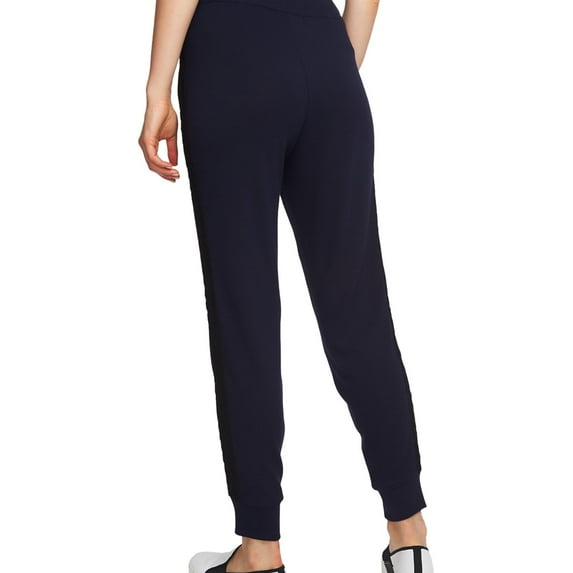 1.STATE Womens Lace Trim Casual Jogger Pants, Blue, Large