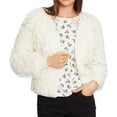 thumbnail image 1 of 1.STATE Womens Loop Stitch Cardigan Sweater, White, Large, 1 of 2