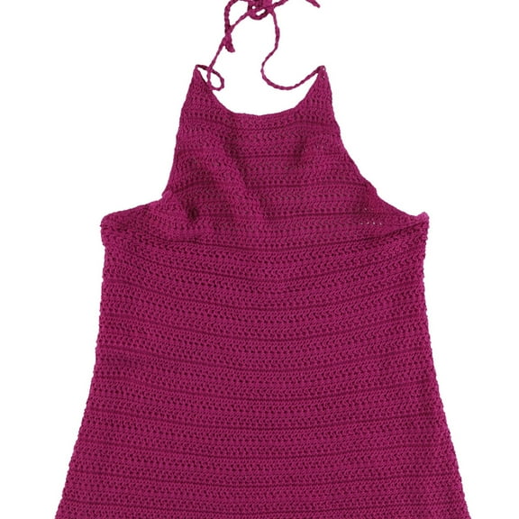 1.STATE Womens SL Crochet Knit Blouse, Pink, Medium