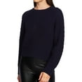 thumbnail image 1 of 1.STATE Womens Texture Pullover Sweater, Blue, Small, 1 of 1