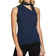 thumbnail image 1 of 1.STATE Womens Textured One Shoulder Blouse, Blue, Large, 1 of 2