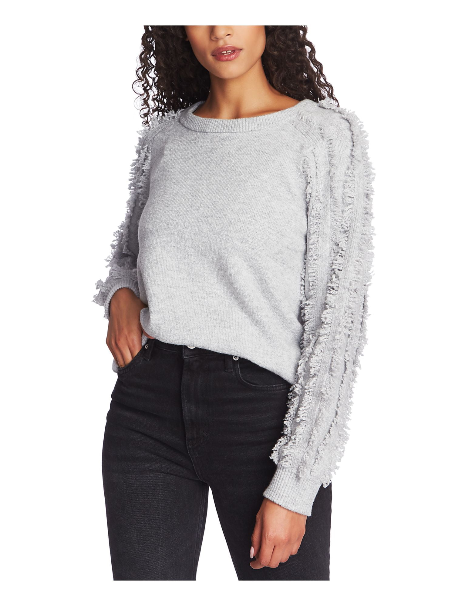 Frayed white cheap sweater
