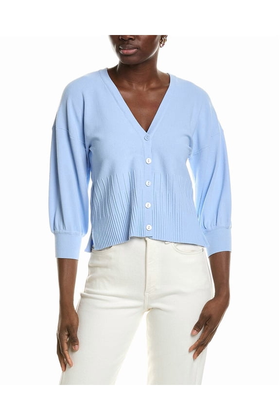 womens Cardigan, l, Blue
