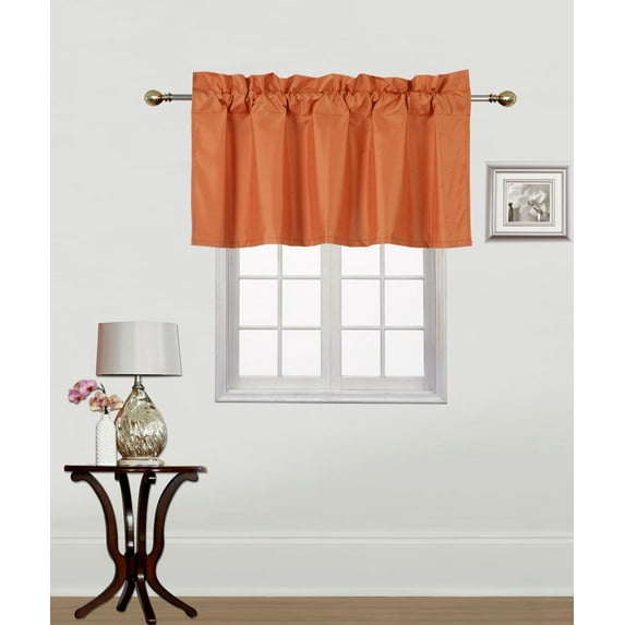 1 STRAIGHT WINDOW VALANCE TOP DECOR FOAM LINED BACKING ROD POCKET MANY COLORS