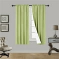 thumbnail image 1 of 1 Sage Green Single Panel Solid Foam Lined Blackout Window Curtain Panel Treatment Drape Rod Pocket Size 63" Long R64, 1 of 3