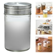 1 Seasoning Box Glass Jars and Pepper Shakers Shaker and Pepper Shaker with Adjustable Pour Holes Pepper and Container with Stainless Lid Glass and Pepper Shakers