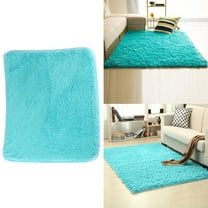 1*Seat Cushion Long Velvet Carpet Living Room Tea Table Washable Floor Mat Bedroom Cushion
