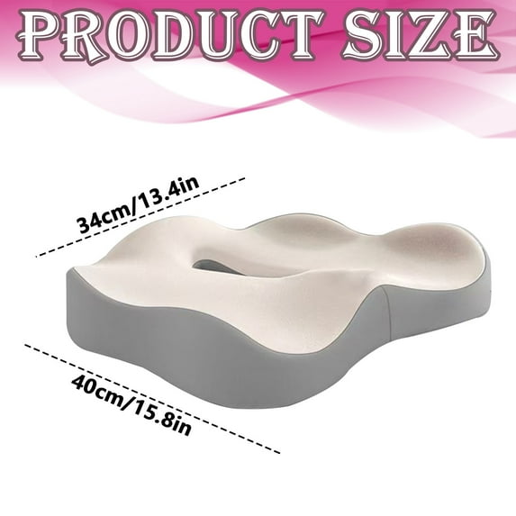 1 Seat Cushion "Memory Seat Cushion for Long Sitting Comfort – Hip and Back Support"