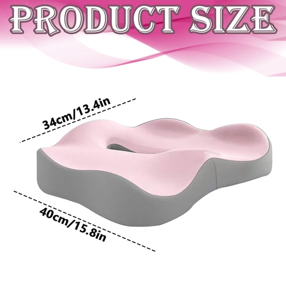 1 Seat Cushion "Memory Seat Cushion for Long Sitting Comfort – Hip and Back Support"